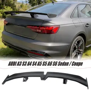 MUTUSAISI 55" Rear Trunk Spoiler Wing For AUDI A3 A4 A5 A6 Sedan Coupe GT Racing Spoiler DeckLid Lip Exterior Accessories