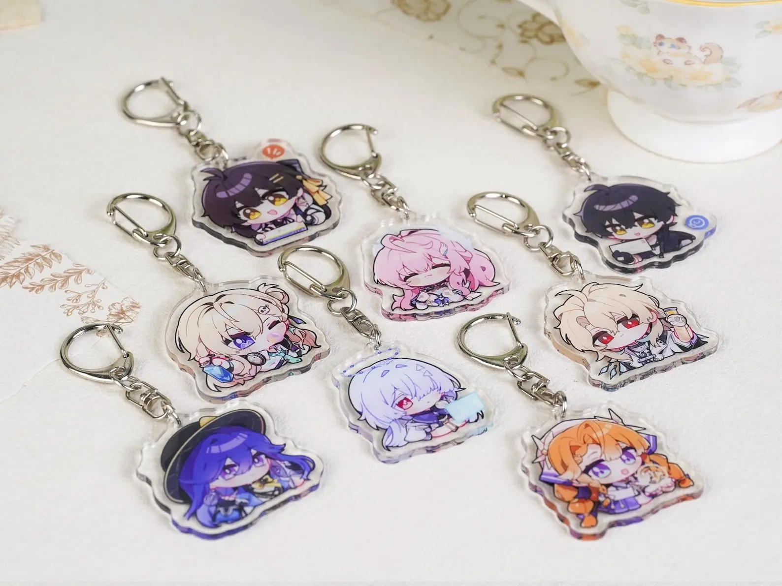 Wuthering Waves Aemeath Sigrika Herssen Acrylic Keychain WUWA Anime Game Charm gift