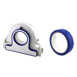 Masking Tape Cutter with Blue Masking Tape, Cutting Supplies, 1mm Precision Straight Application, Speeds Up 5 Times, Ideal for Baseboards, Window Frames, Wall Painting