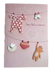 Now This Is Cuteness New Baby Girl Card