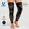 UGEM Copper Full Leg Compression Sleeves - Firm Compression, 4-Way Stretch, Non-Slip Grip, Full-Leg Support, Athletic Sports & Outdoor Accessories
