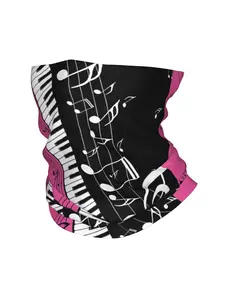 Stylish Piano Keyboard Print Thin Bandana - Versatile Neck Gaiter, Scarf, Headband for Men & Women
