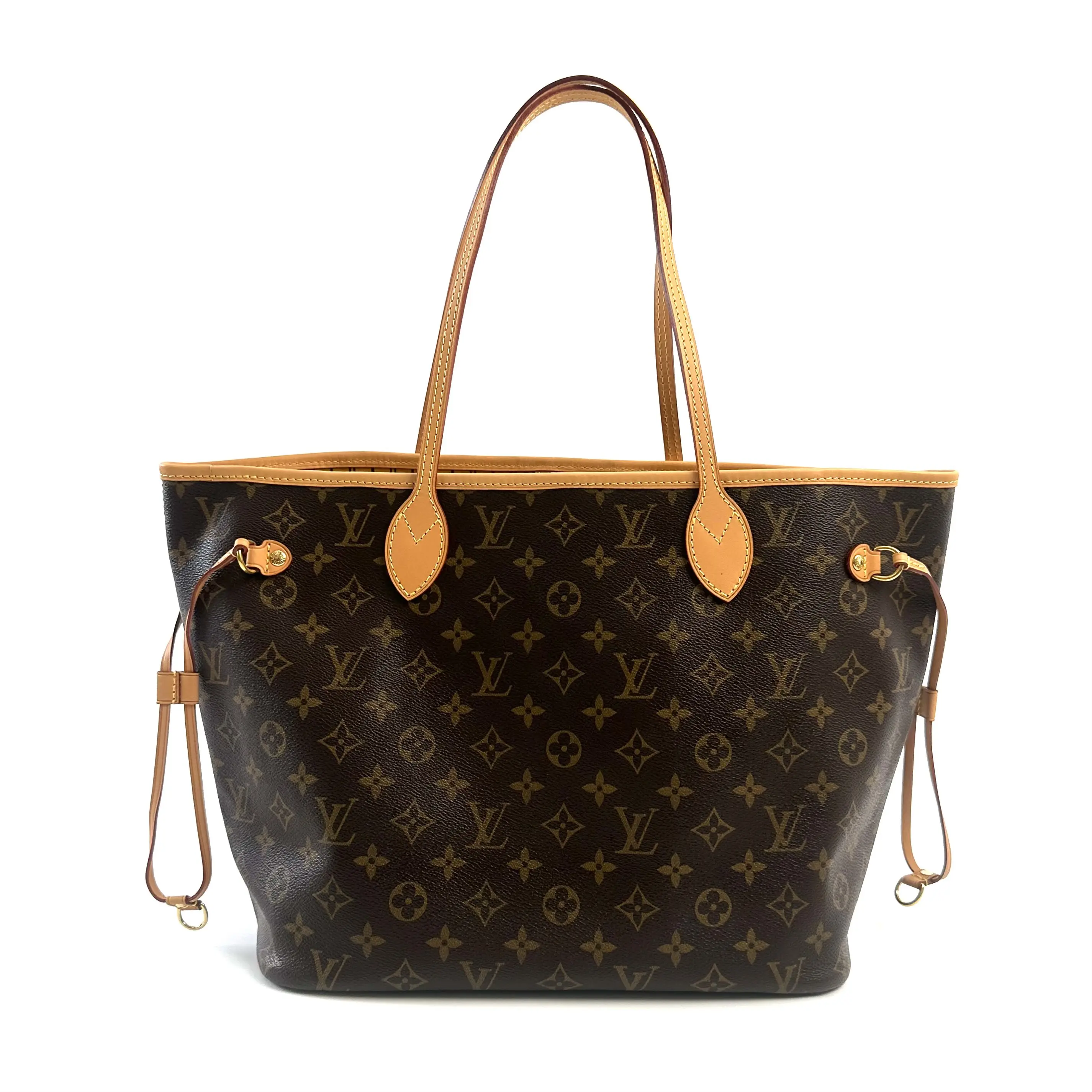 Pre-owned Louis Vuitton LV yellow monogram Neverfull bag, bottom length 32 cm, 2016, N25598984 hdzwx