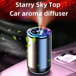 Portable Smart Aromatherapy Diffuser, USB Humidifier with Starlight Projector, Starry Projection, Battery Powered, 7 Color Changing Lights, Humidifier Atmosphere Light, Home & Car Decor Gift, Rechargeable Portable Humidifier, Aroma Diffuser Humidifiers