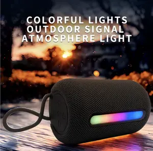Professional Waterproof Outdoor for V5.0 Speaker with RGB LED Lighting Long Battery Life