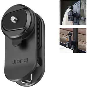 ULANZI CK02 Cka Quick Release Camera Backpack Mount Clip,CK01 Magnetic Mount Stand for DJI Osmo Pocket 3 Accessories, with Standard 1/4" Thread for Action Cameras Pocket 3 Expansion Adapter