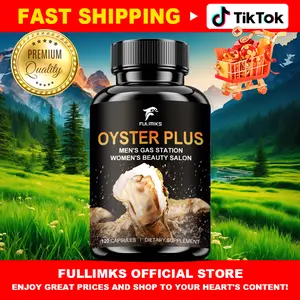 FULIMIKS Oyster Plus Capsules 1000 mg, Pure Oyster Extract, Zinc, Taurine, Amino Acids, Vitamins, 120 Veg Capsules for Energy & Immune Boost