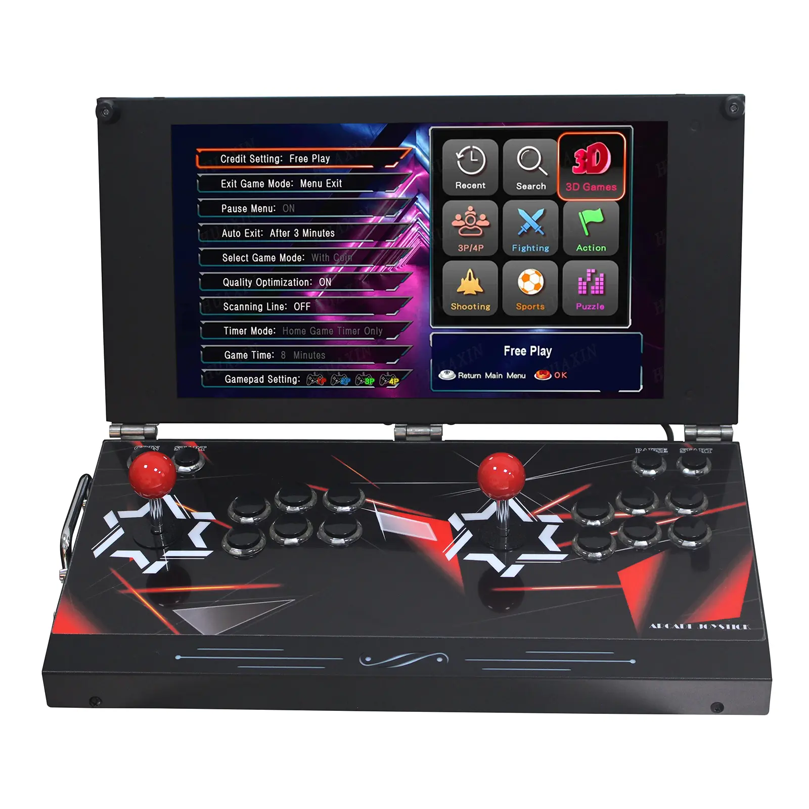 26800 in 1 Hand-held Portable Arcade Game Console 17.5-inch HD
