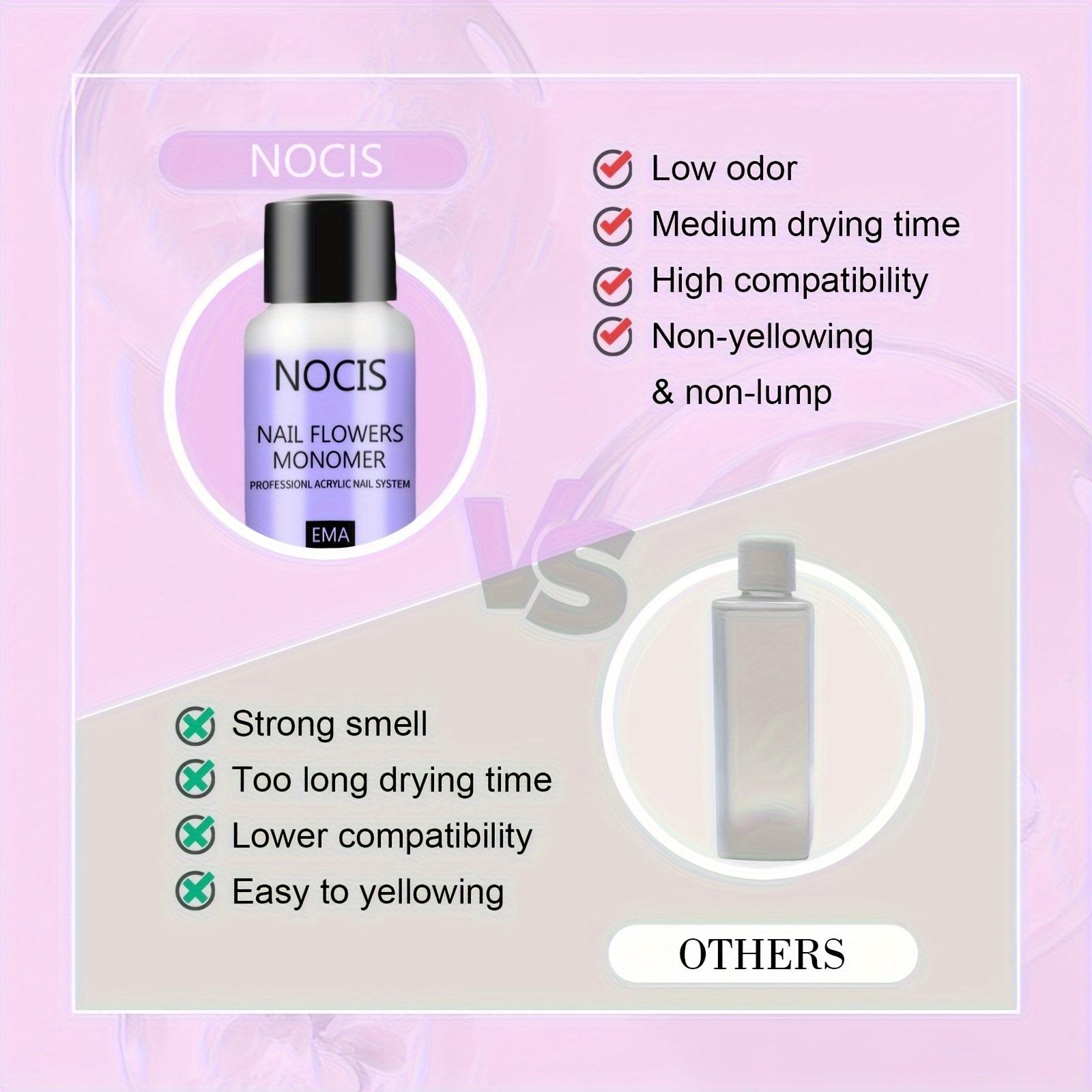 3Pcs Acrylic Powder Set Professional Acrylic Nail Kit with Liquid Monomer Nail Brushes Clear Pink White Acrylic Powder for Nail Extension Carving 3D Nail Art DIY Salon