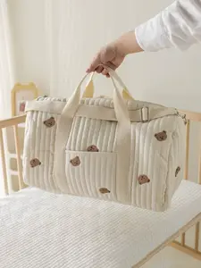 Large Capacity Bear Diaper Bag, Multifunctional Travel Handbag for Pregnant Women, Cute Cartoon Lightweight Mommy Bag, Ladies Travel Backpack, Diaper Bag Purse