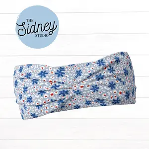The Sidney Studio EMT/Paramedic Leopard Print Headband Wide Twist Headband for Women Soft Double Brushed Polyester Stylish Practical Hair Accessories