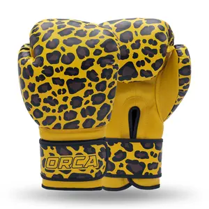 ORCA Cheetah Design Boxing Kickboxing Heavy Bag Grappling Fitness Training Gloves for Martial Arts and Gym Use