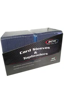 100 Count Card Sleeve and Toploader Combo Pack