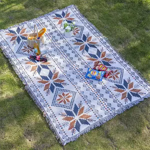 Picnic mat, moisture-proof pad, thick Bohemian floor mat, tent, outdoor camping blanket, picnic mat, blanket