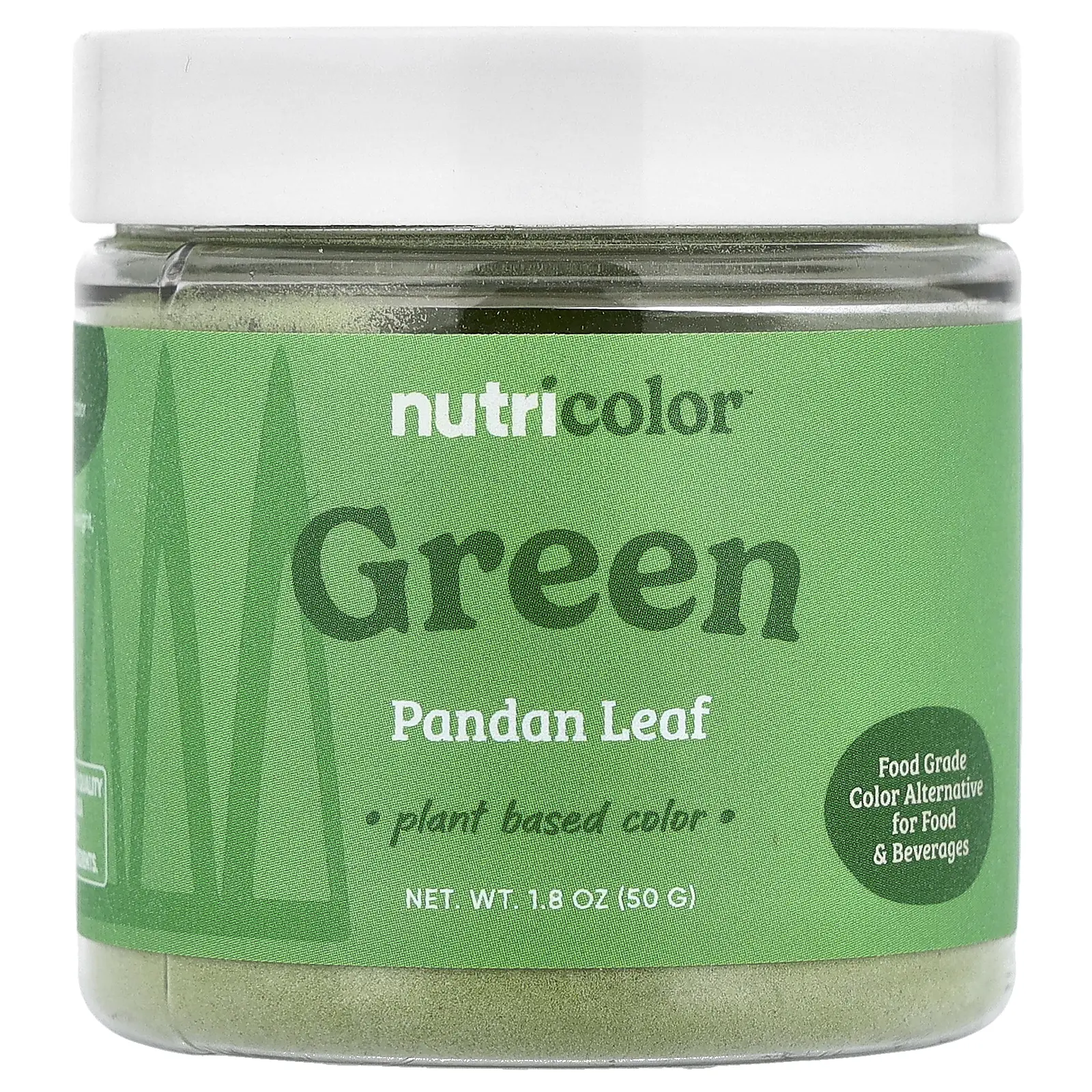 Nutricost Nutricolor™, Green Pandan Leaf, 1.8 oz (50 g)