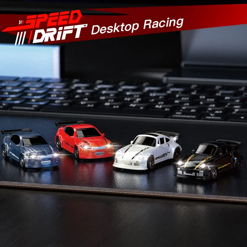1:64 Scale Mini Remote Control 4WD Drift RC Car, Indoor Play Type-C Charging Dual-Control Vehicle, Festive Gift Box for Racing Enthusiasts Kids, Remote Control Car