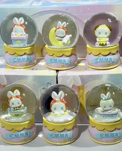 EMMABABE Lucky Day Crystwl Ball Series Figure 2026 – 8 Unique Magical Wishing Orbs with Sparkling Glitter – Perfect Graduation Gift for Besties to Brighten Bad Days & Bring Luck