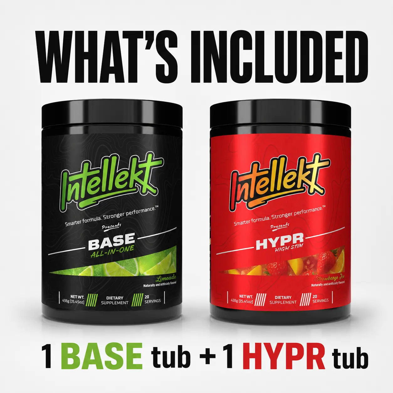 Intellekt Daily Energy Stack | BASE & HYPR Preworkout Bundle