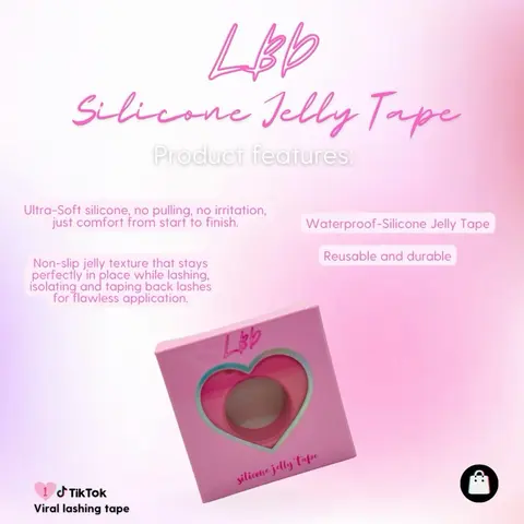 Silicone Jelly Lash Extension Eye Tape - Airtight, Flawless Beauty Tool, Eye Makeup Accessory for Adhesion of False Eyelashes & Adhesives