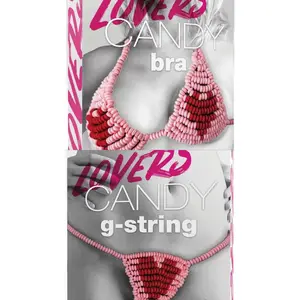 Candy heart Bikini Bra and Thong set