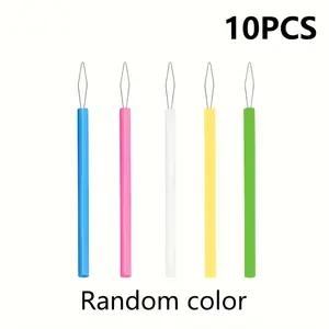 10 Pcs Colorful Plastic Needle Threader Set, Easy Quick Threading Tool for Seniors, Hand Sewing Accessories, DIY Sewing Aid Kit