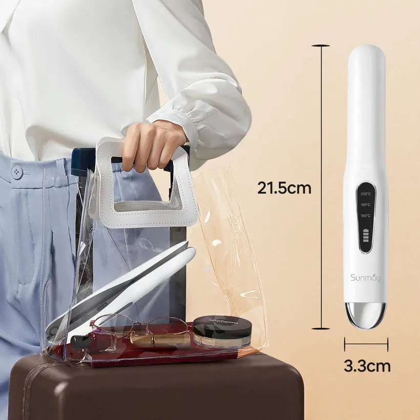 Sunmay Voga Plus White 2-in-1 Hair Straightener & Curler SUNMAY Voga: The Best Cordless Hair Straightener & Curler  main image 4