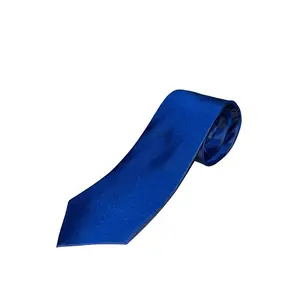 ONLY Men's 100% Silk Tie 3.25 inch x 57 inch Plain Blue for Formal Wear