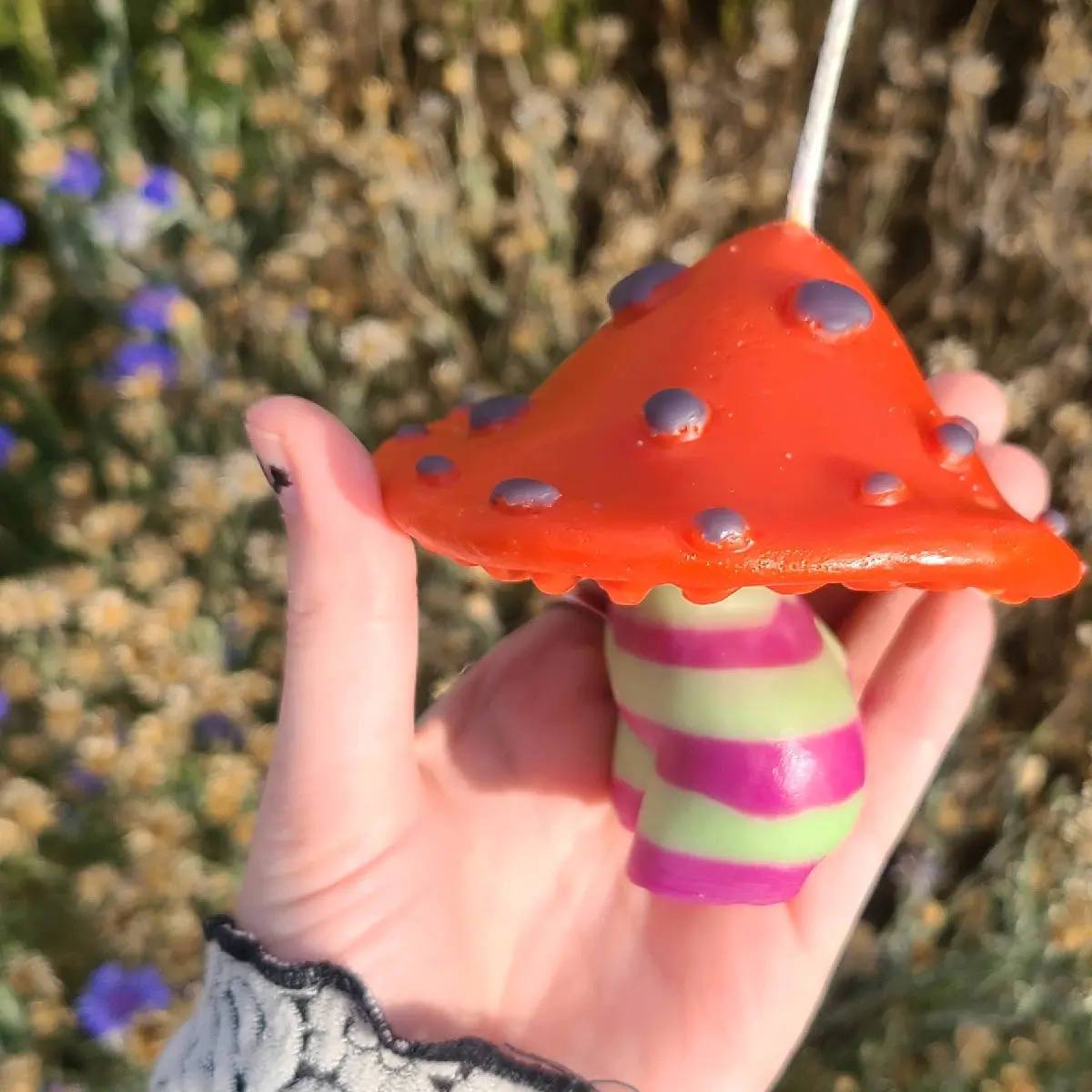 Halloween Mushroom Cottage-Core Candle