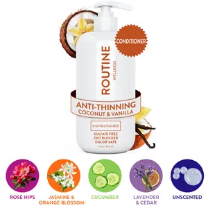 Routine Wellness Anti-Thinning Deep Conditioner for Thinning Hair – Strengthening DHT Blocker Formula for Men & Women – Promotes Fuller-Looking, Healthier Hair – 14 oz Conditioner