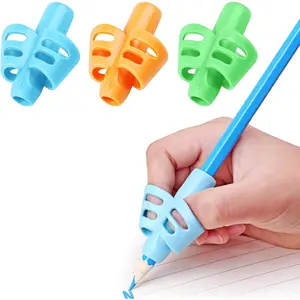 Pencil Grips, Pencil Grips for  Handwriting,  Pen Writing Aid Grip Set Posture Correction Tool for   , Hollow Ventilation Design, 3 Pack