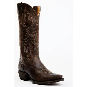 Wheeler Chocolate Western Performance Boots - Snip Toe