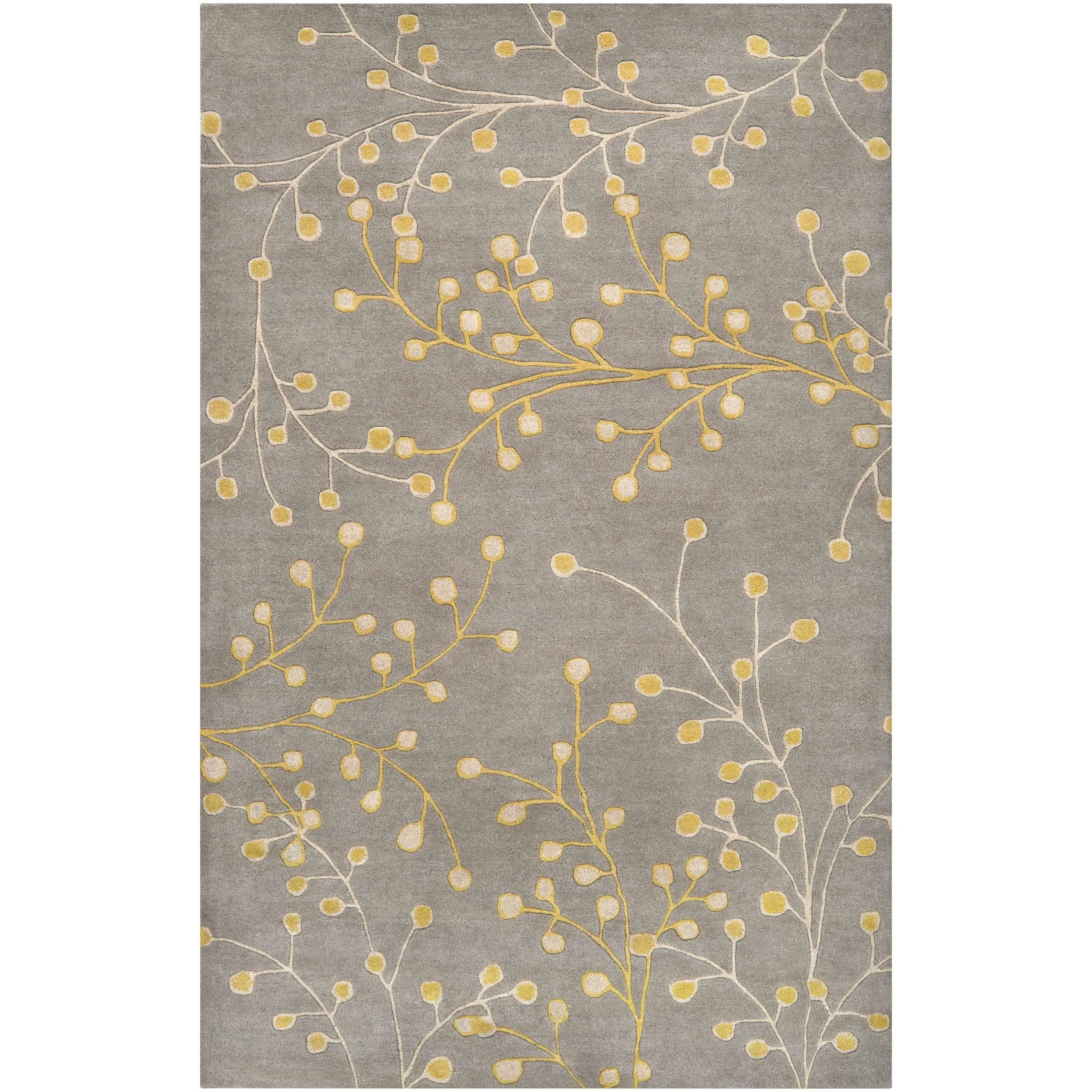 Elsu Mustard Wool Area Rug