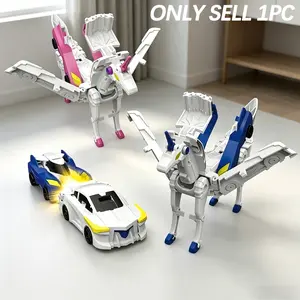 2-In-1 Transforming Unicorn Toy, Magnetic Collision Combining Dragon Car, Stem Creative Gift, Unisex, Battery-Free, Perfect for Kids