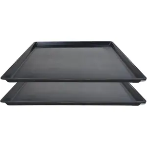 2 Pack Oil Change Drain Pan, Plastic Mini Drip Tray for Mini Fridges Air Conditioners Machinery for Changing Oil