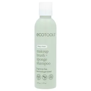 EcoTools Makeup Brush + Sponge Shampoo, Fragrance Free, 6 fl oz (177 ml)