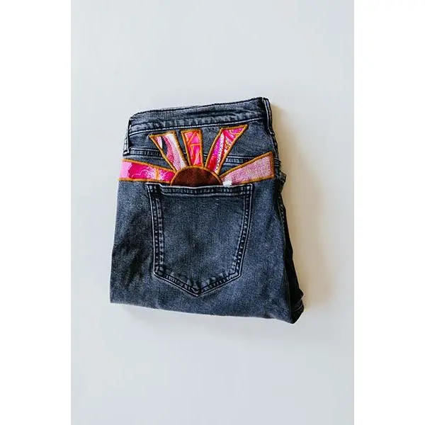Sun Pocket Upcycled Jeans - #7