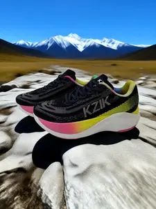 Unisex Carbon Board Speed Running Shoes, New Breathable Mesh Cushioning Casual Running Shoes, Comfortable Sports Sneakers for Men and Women