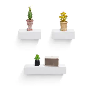 Large Capacity Wall Mount Floating Layer Shelf Multifunctional Home Storage Organizer Rack Bedroom Living Room Bathroom Kitchen Sundries Display Space Saving Household Decor Shelf