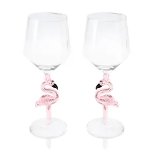 3D Flamingo All Purpose Wine Glass