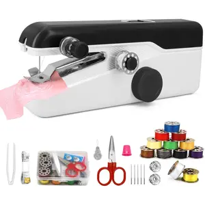 Handheld Sewing Machine, Mini Portable Sewing Machine for Beginners, Electric  Stitching, DIY Fabric Clothes Repair Kit,  Travel Mending Machine with Accessories