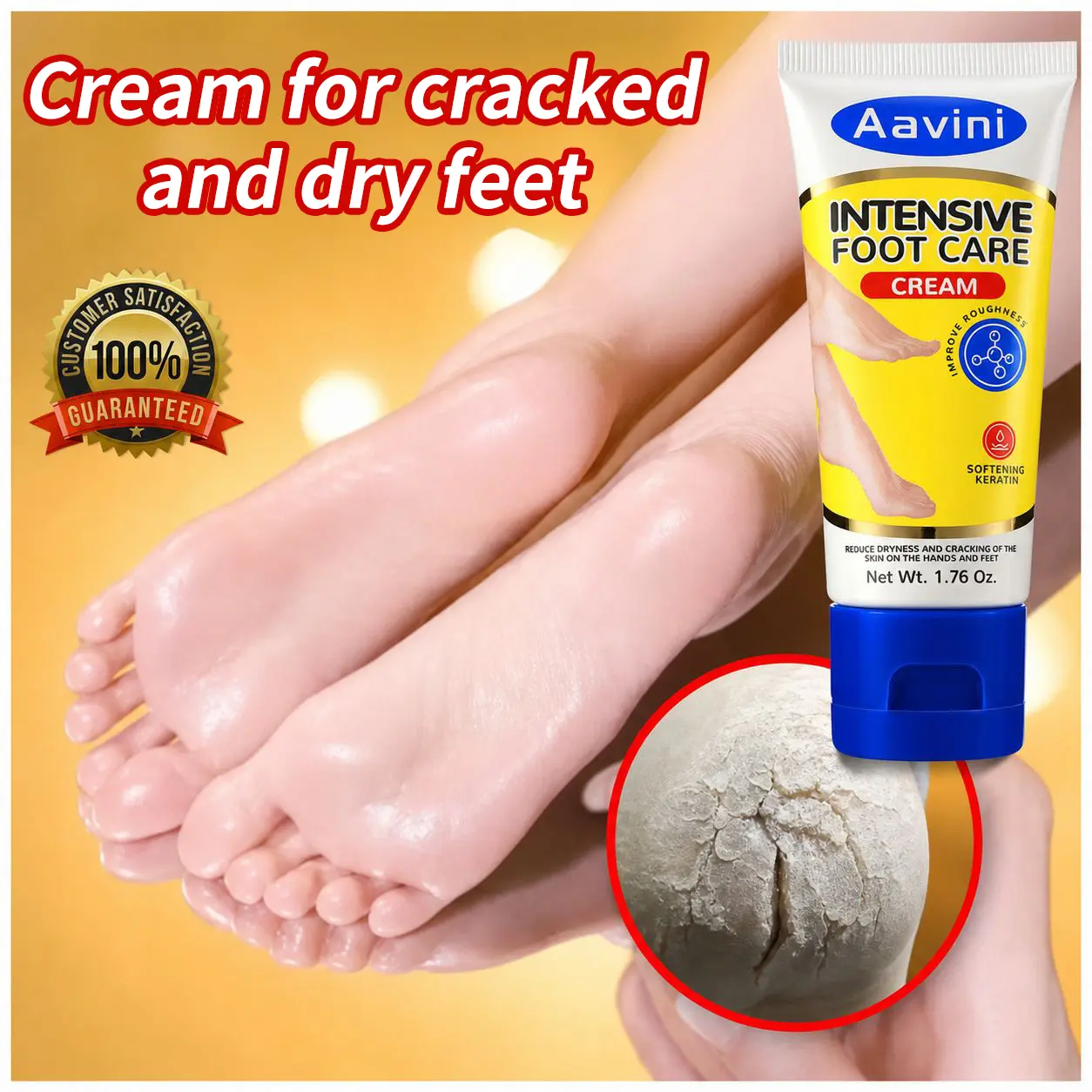 Buy 1 Get 1,Foot Care Cream,Anti Cracked Foot Cream,Moisturizing,Anti Crack,Softening and Nourishing Cream for Dry,Cracked Feet,Remove Dead Skin and Moisturize Dry Skin