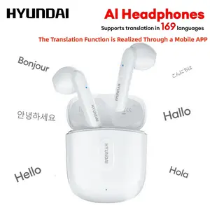 HYUNDAI T17 In-Ear Wireless Headphones with Bluetooth 5.3, Anti-Leakage Shell, Low Latency, Lightweight & Comfortable Fit, Wireless Earbuds for Music & Calls, Compatible with Android & iOS