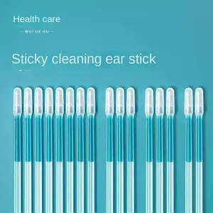 A set of 24 sticky ear sticks designed for easy, safe, and comfortable earwax cleaning at home