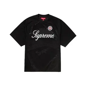 Supreme Men's Jacquard Soccer Jersey Black, from StockX
