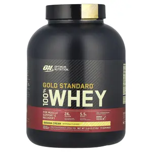 Optimum Nutrition Gold Standard® 100% Whey, Banana Cream, 5 lb (2.27 kg)