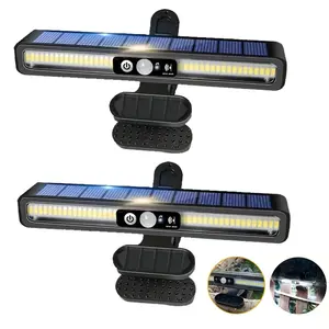 Solar Powered LED Light, Solar Fence Light with Motion-Sensor, Easy Clip-on & Wall Mounted Light for Garden, Path, Fence
