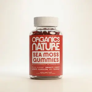 Irish Sea Moss Gummies with Bladderwrack & Burdock Root, Berry Flavor Wellness Supplement