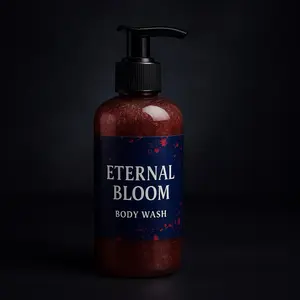 Skinsummers Hauntingly Beautiful Glow Body Washes Unisex 8oz Organic Cruelty Free Scents Gentle Wash Eternal Bloom Foaming Plant