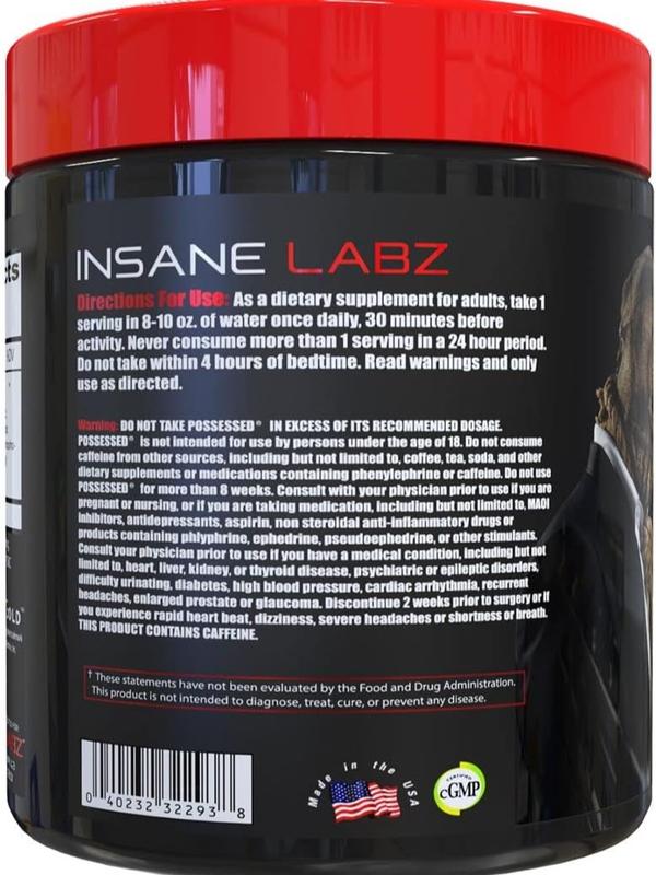 Universa Possessed Pre-Workout Powder – Caffeine & Creatine Blend for Energy, Focus, and Training Support – 3 Flavors – 30 Servings