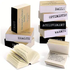 800pcs Vintage Dictionary Scrapbook Paper Pack Mini A to Z Sheets for Journaling Crafts Retro Aesthetic Decorative Paper Set